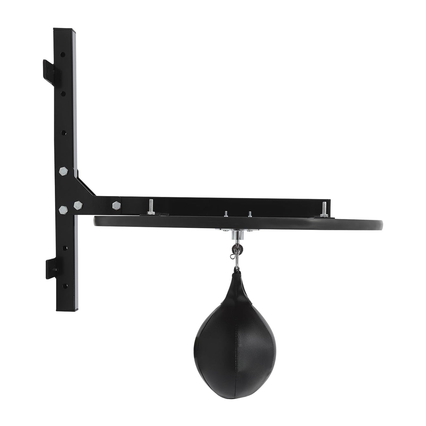 GUIAFUHYE Heavy Duty Adjustable Speed Bag Platform Kit, Height Wall Mount Professional Fitness Ball Boxing Reaction Training Kit with Shackle Swivel (Log Color)