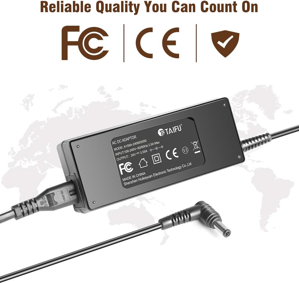 TAIFU 24V 4A 3.55A 7 HS2 DYS902-240375-13121B, HT-X8500 HTX8500 HT-X8500/M 2.1ch Dolby AC Adapter Charger Replacement