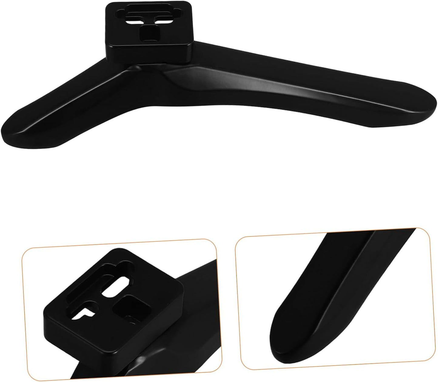 Mobestech 1pair Adjustable Tv Stand Base Legs Tabletop Pedestal Bracket for Various Monitor Easy to Install