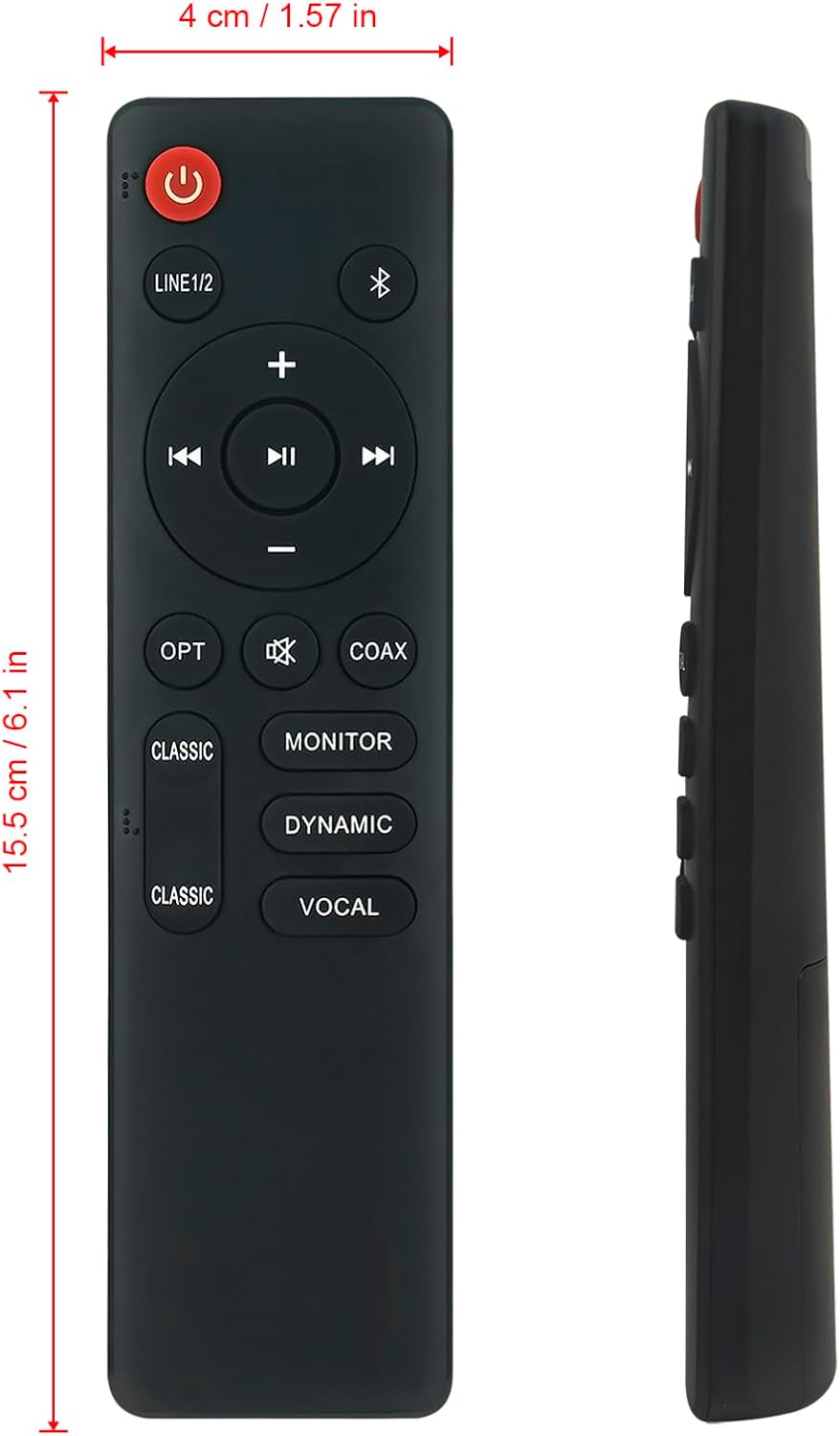 ECONTROLLY RCA10A S2000MKIII 2.0 Replacement Remote Control Compatible for Edifier Coaxial Classic Hi-Fi Active Powered