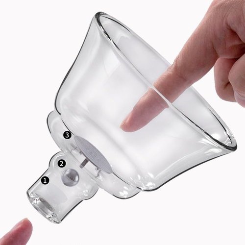 Fire Kirin Glass Teapot Set Animal Bird Design Semi-automatic Drip Rotating Bowl with Infuser Lazy Kungfu Tea Pot Set (teapot)