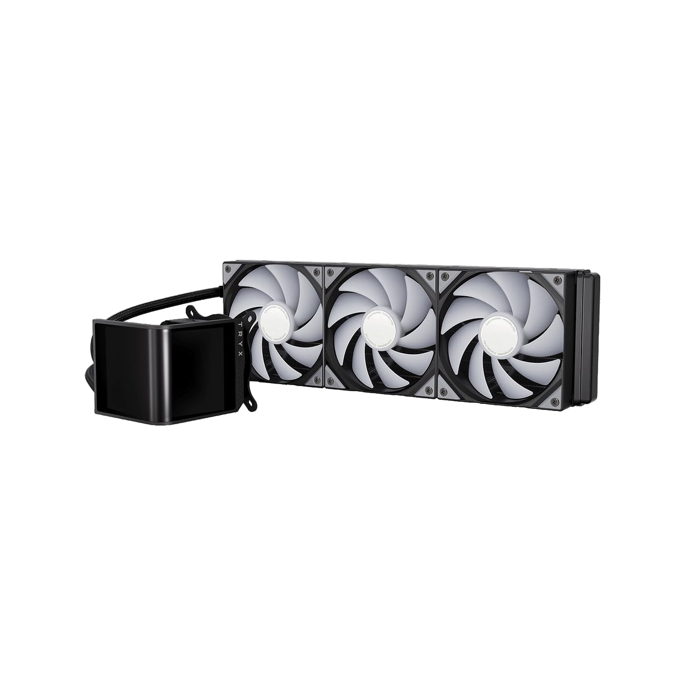 TRYX Panorama SE 360 ARGB 360mm AIO Rotatable 6.67'' AMOLED Curved Screen 3D Anamorphic Effect Customizable AIO Cooler 360mm Asetek Adela Pump 280w TDP ARGB Fan Intel LGA 1851/1700 AMD AM5/AM4