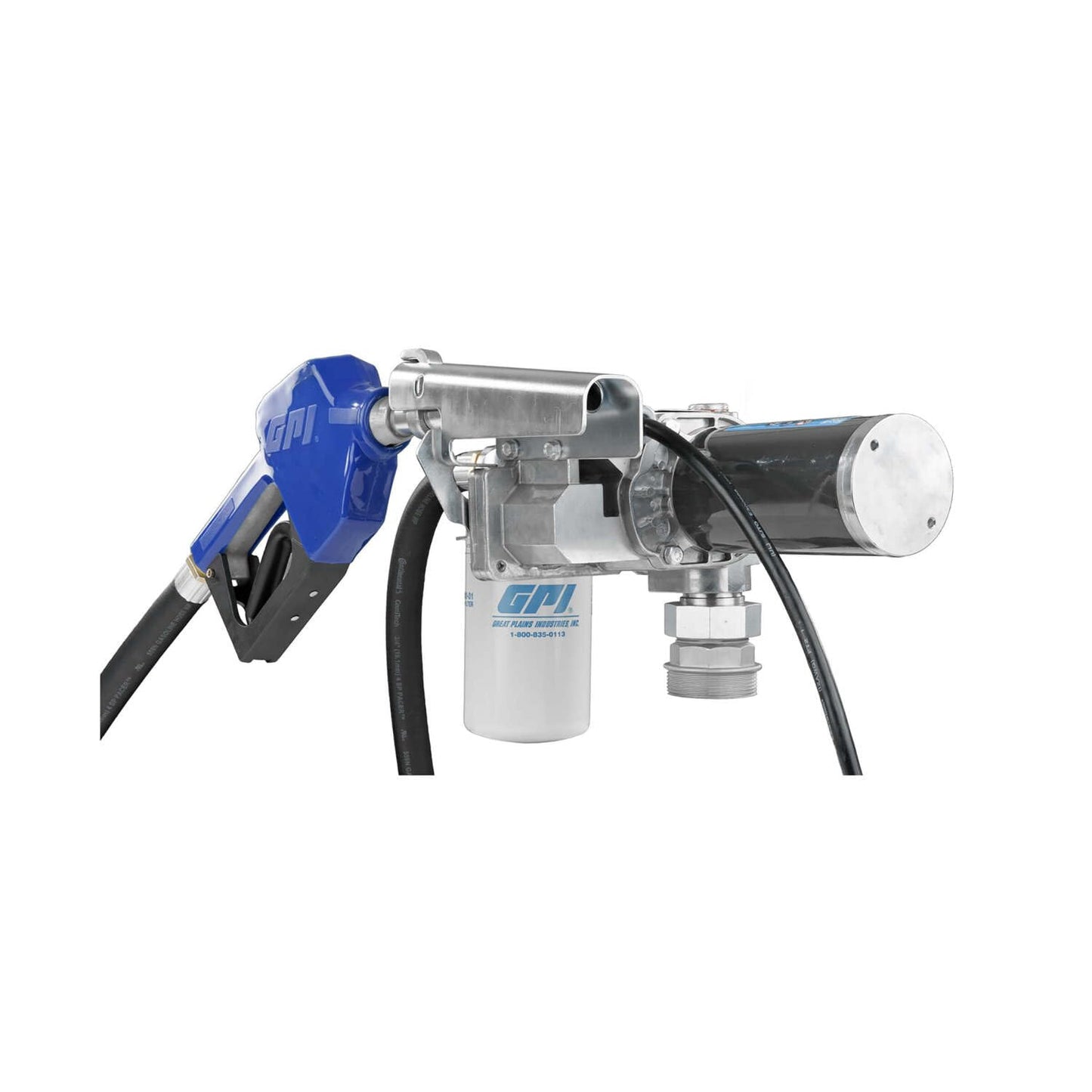 GPI - M-150 Series Fuel Transfer Pump, Automatic Shut-Off Nozzle with Filter Kit, 15 GPM, 12 Volt (110612-03)