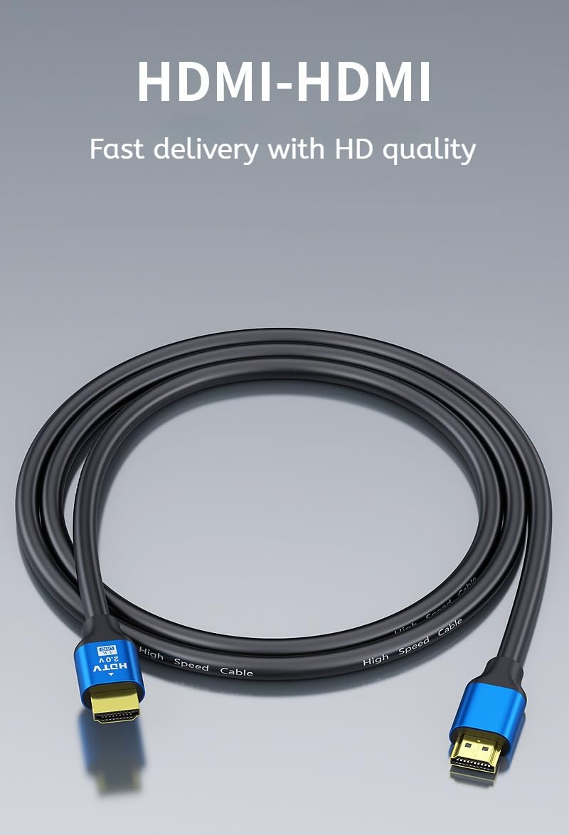 Generic 4K (10ft) High-Speed HDMI to HDMI Cable is Perfect for Gaming, Streaming laptops, desktops, Gaming Monitors