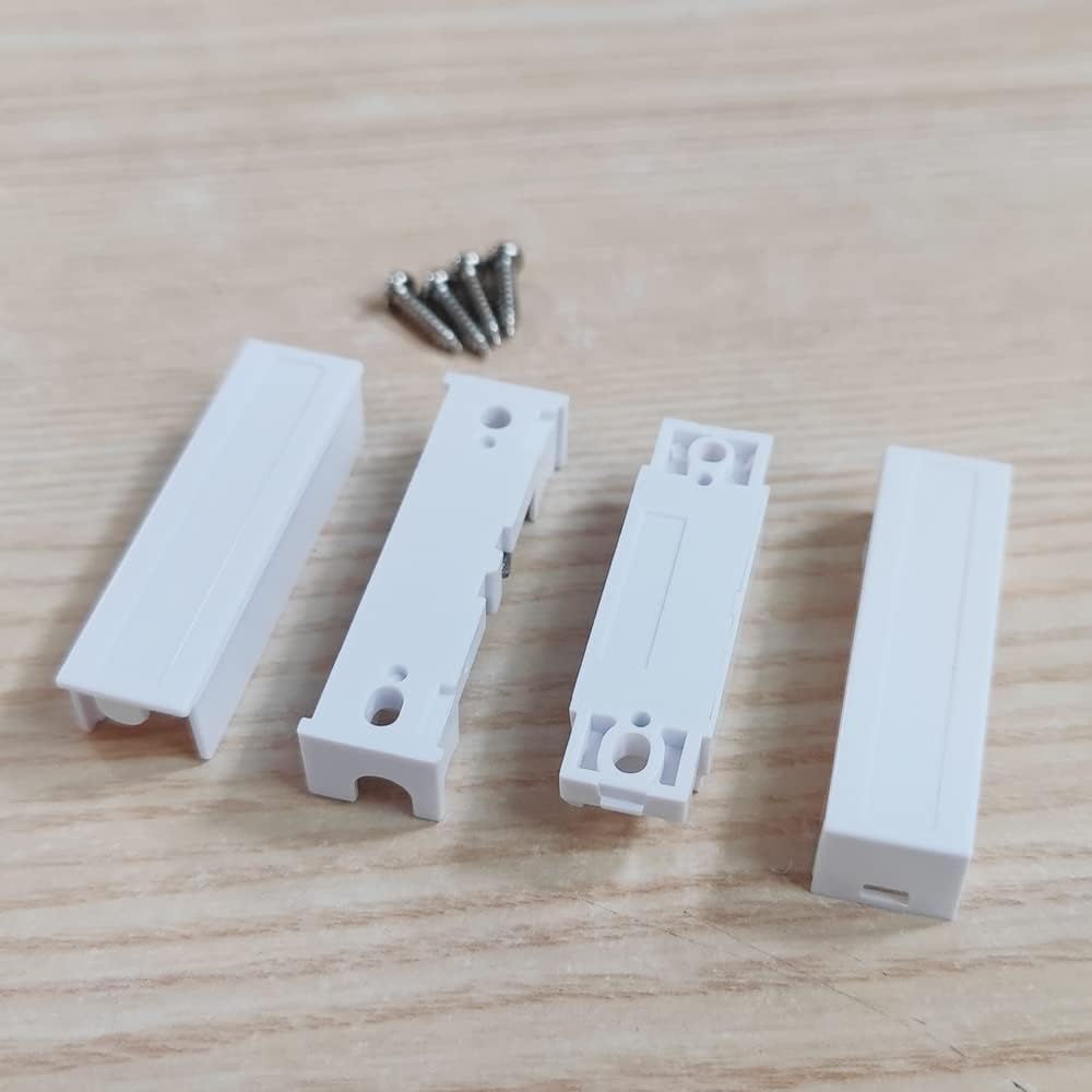WESUA 5 Pack NC Magnetic Switch Contacts Door Sensor for Home Alarm Security System