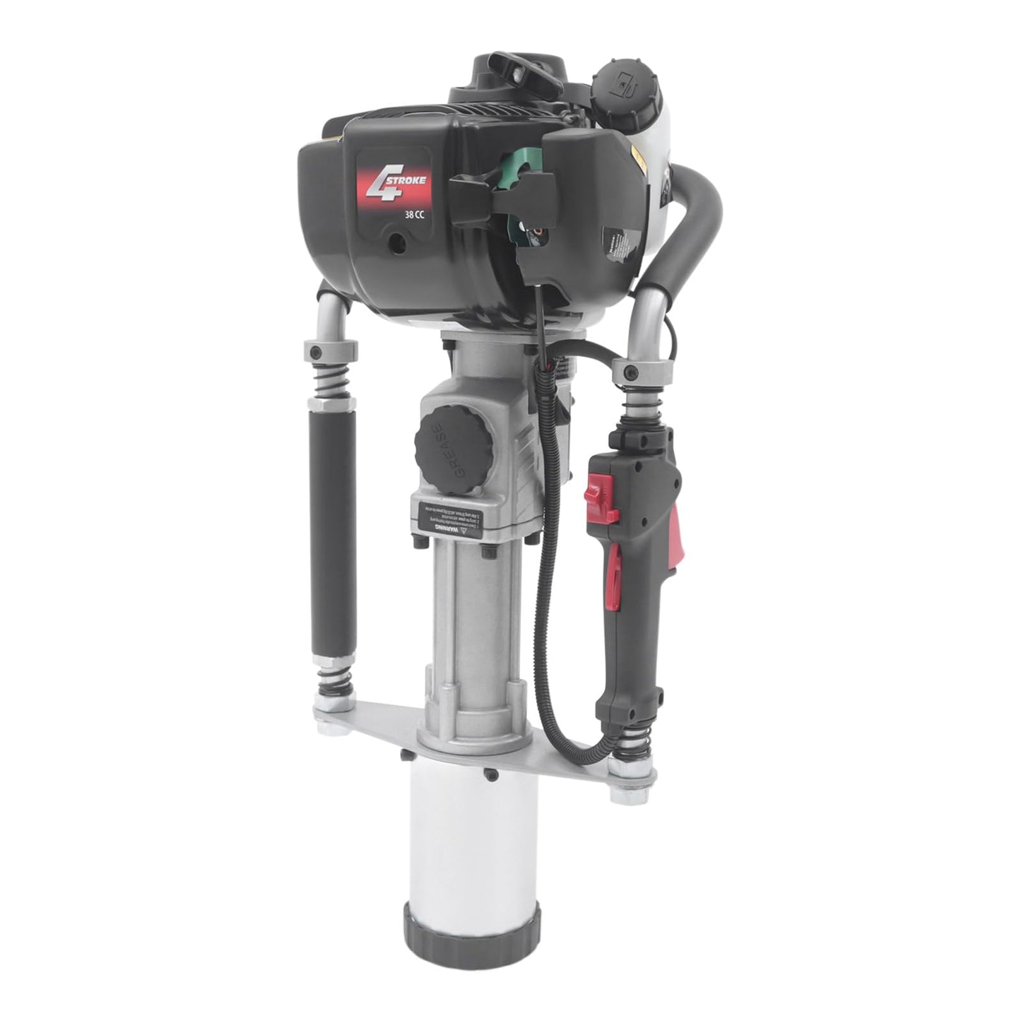 4-Stroke Pile Driver, 1.6 HP T-Post Gasoline Drivers, 8500 r/min Speed Portable Farm 27.47oz Fuel Tank Pile Hammer Heavy Duty Driving Single-Cylinder Hand Pull Start Air-Cooled Engine Kit 37.7CC