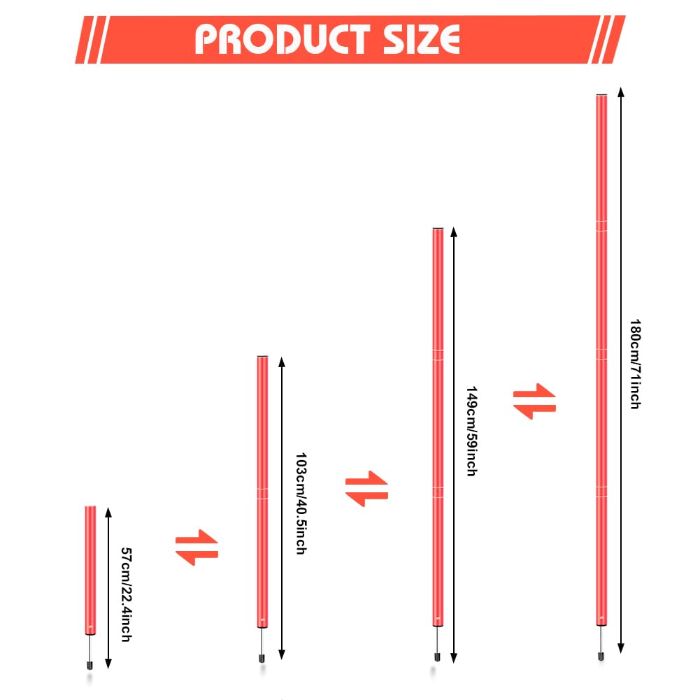 HOTOOLME Soccer Agility Training Poles Set Soccer Training Equipment- Includes 6 Agility Poles,Agility Ladder, 10 Soccer Cones,Jump Rope for Speed Training, Soccer Training, Basketball Athletes & Kids