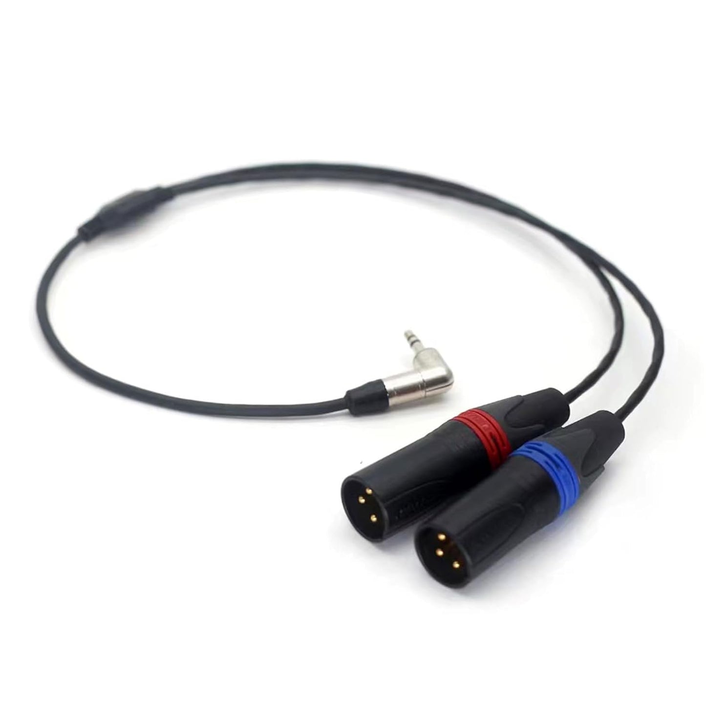 3.5mm 1/8" 2 3 2-Channel 50cm Audio Cable for Mixer Recorder Amplifier Microphone DJ Music Instrument Receiver Camera