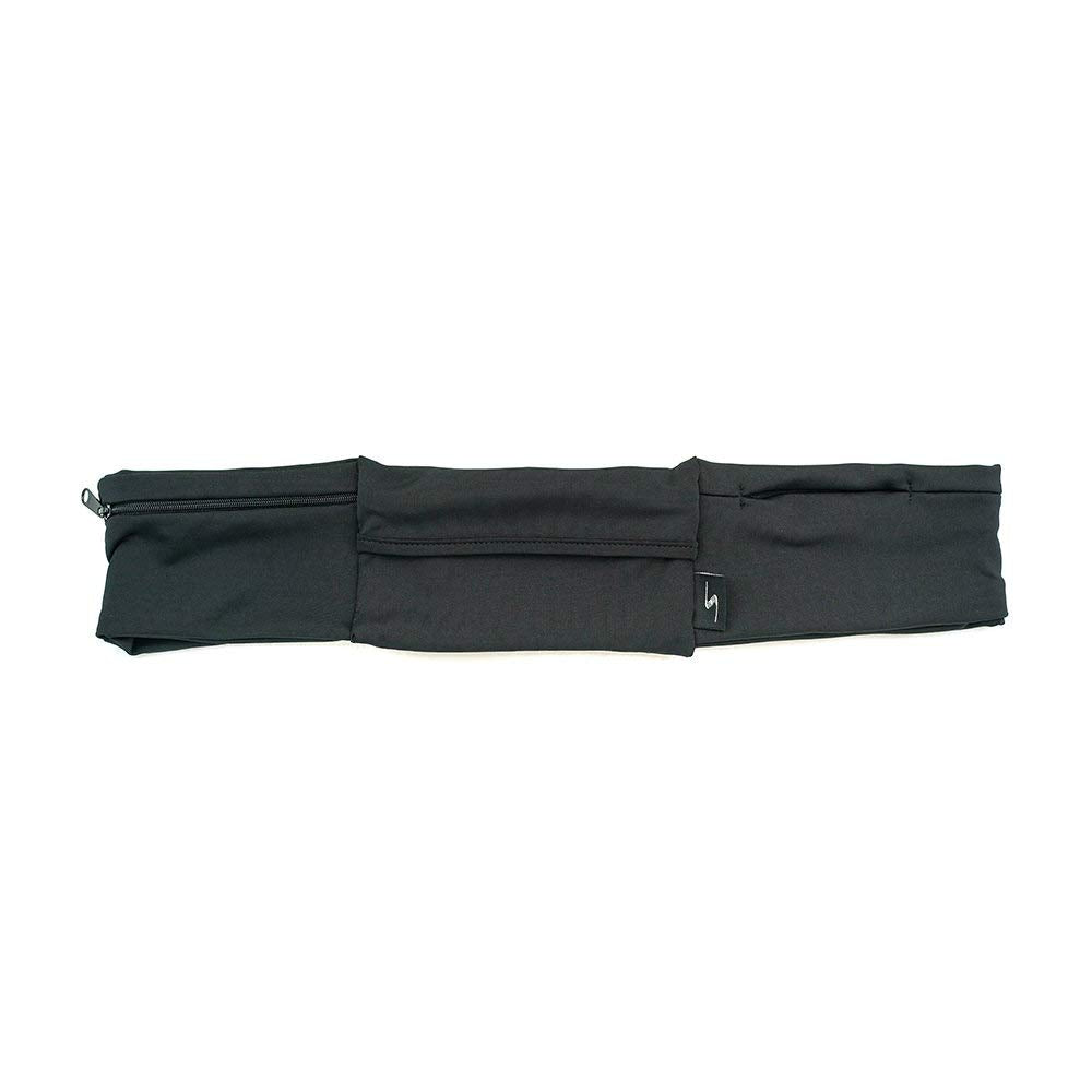 3 Pocket Adjustable Running Belt Waist Pack, Fanny Pack For Working Out With Sweat Resistant Backing, Holds All iPhone Models