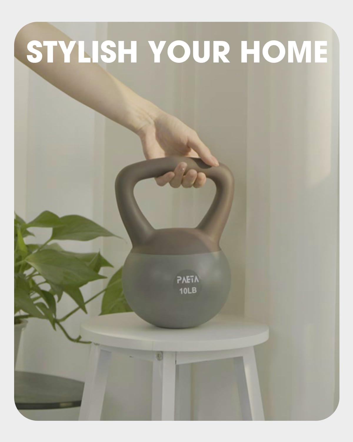 PAETA Soft Kettlebell for Home Gym – Anti-Slip Grip & Wide Handle Design, Soft-Sided Cushioned Base Kettlebell, Soft Kettlebell set for Strength Training - Ideal for Men, Women, 45lbs