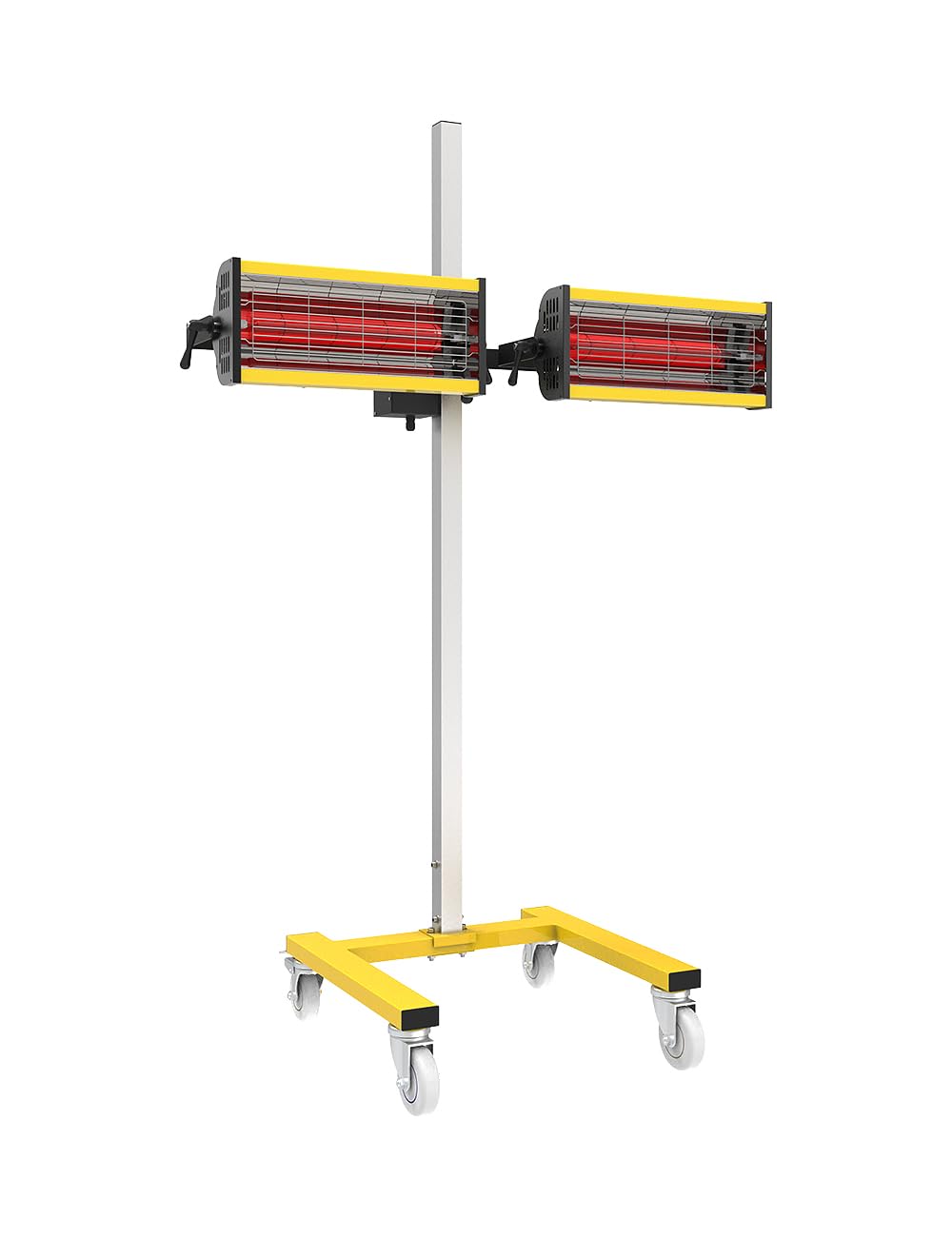 Solary Shortwave Infrared Paint Curing Lamp - 1600W 110V Paint Baking Lamp with Timer for Automotive Spray Booth, Temperature & Height Adjustable