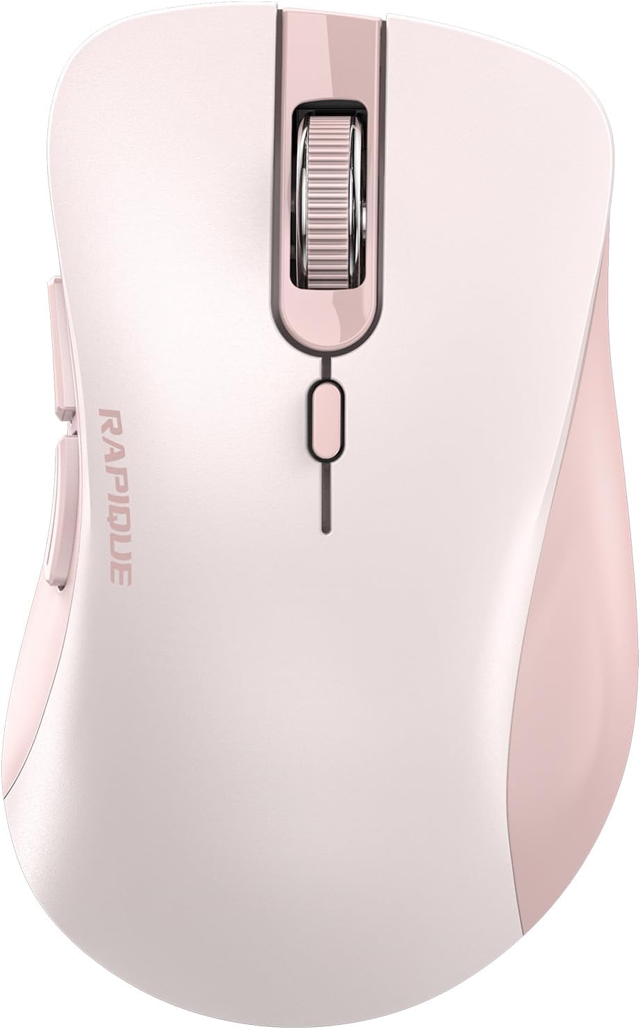 RAPIQUE 2.4 Bluetooth Wireless Mouse - Dual Bluetooth & GHz USB Receiver, Ergonomic Design, Quiet Clicks, Low Power