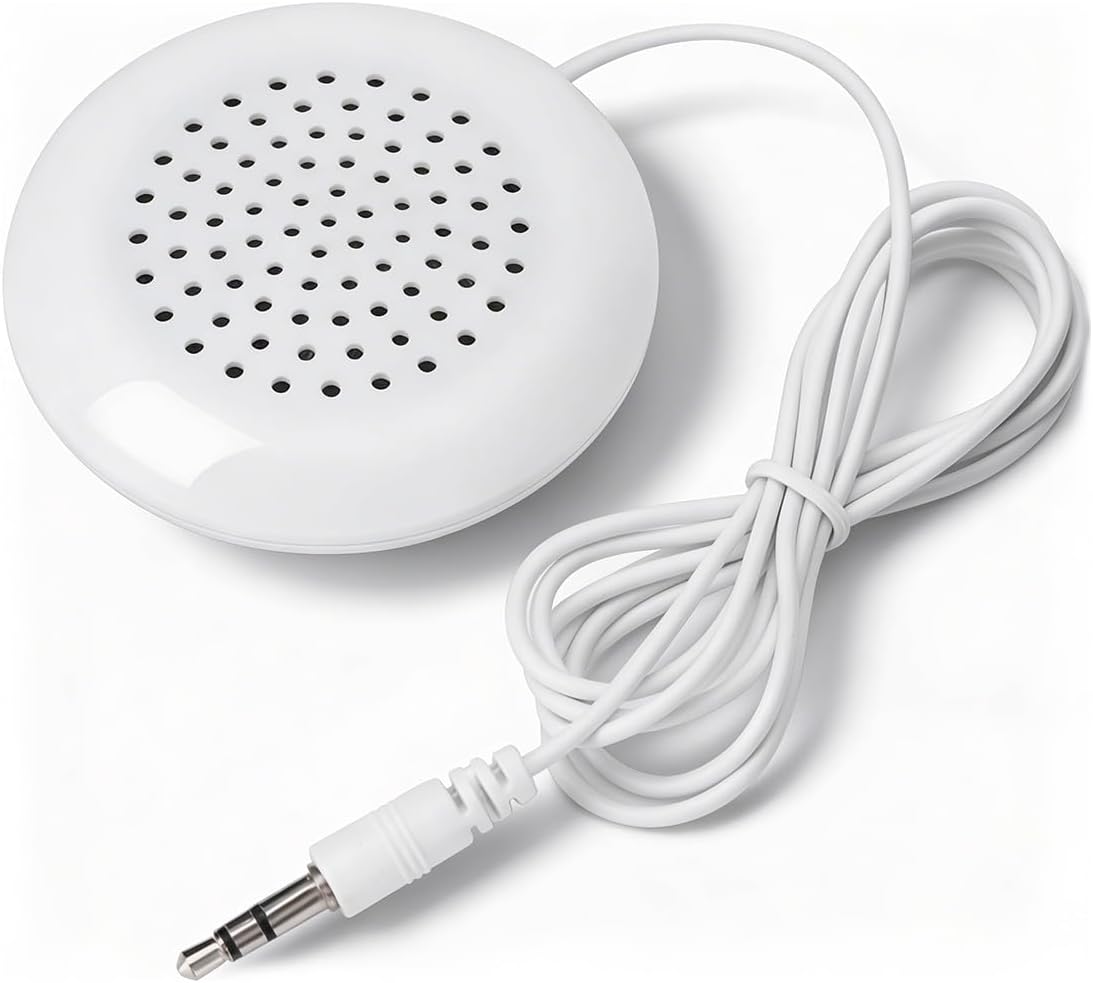 HANYAUKU 3.5mm MP3/MP4/Phone/CD/Player, Pillow Speaker, Mini Stereo Speaker Replacement, Portable DIY Sleep Device