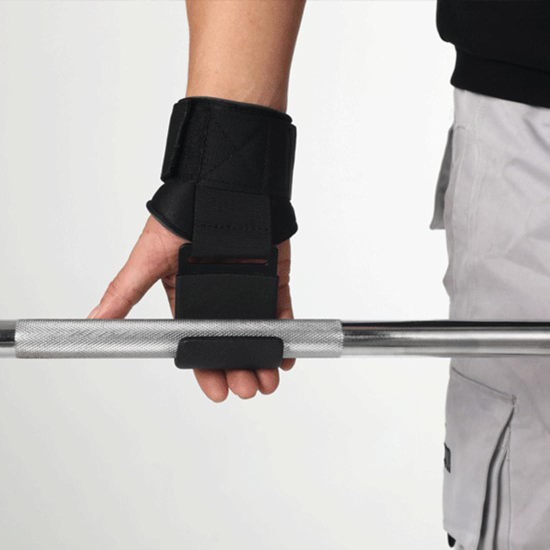 Weight Lifting Hooks Pair Heavy Duty Power Wrist Straps Hand Grip Support For Deadlifts Pull Ups for Men and Women