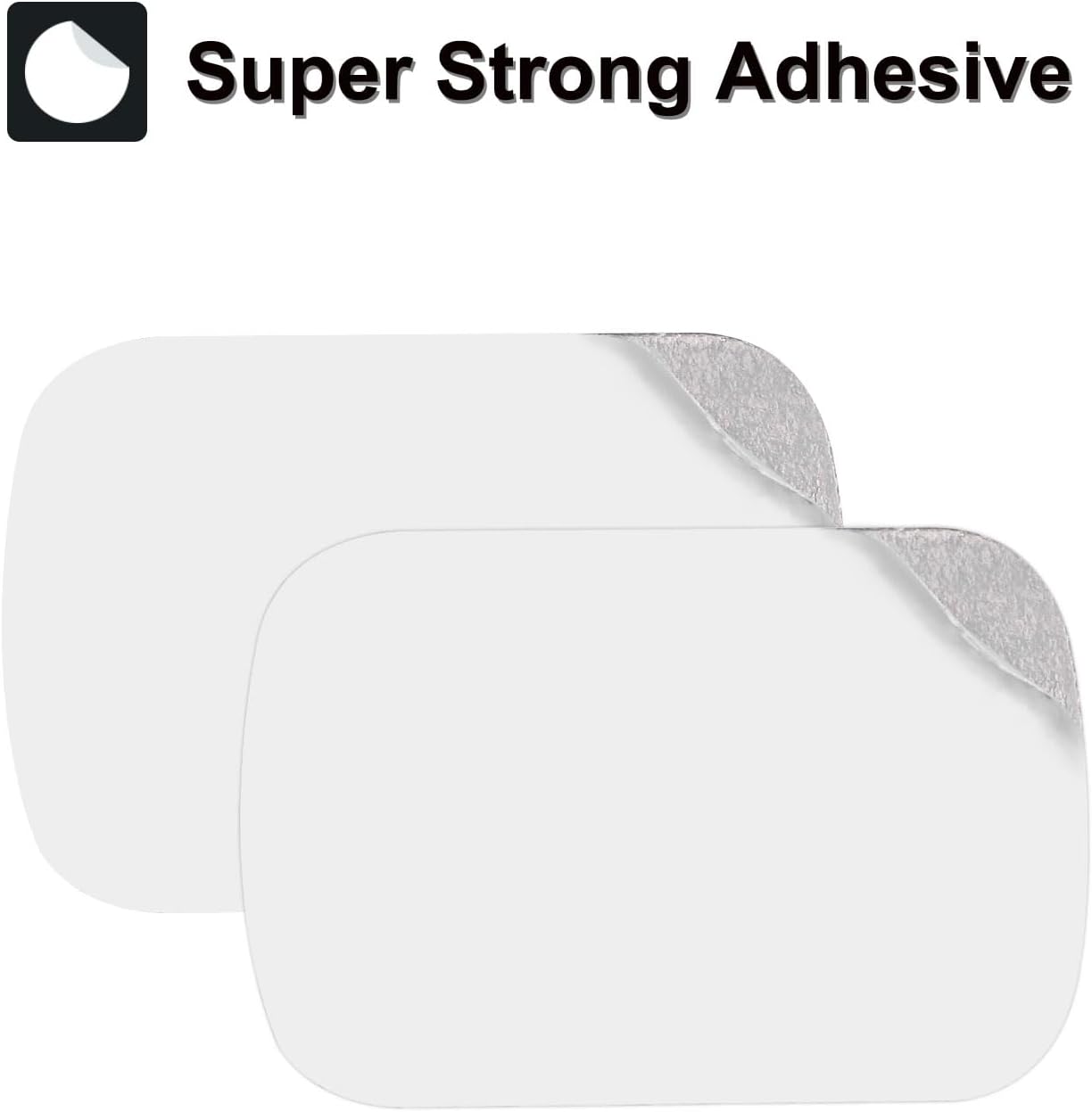 1.77x1.37" 4Pcs MECCANIXITY Replacement Metal Plates Silver Thin Adhesive Back Magnet Stickers for Magnetic Mount Phone