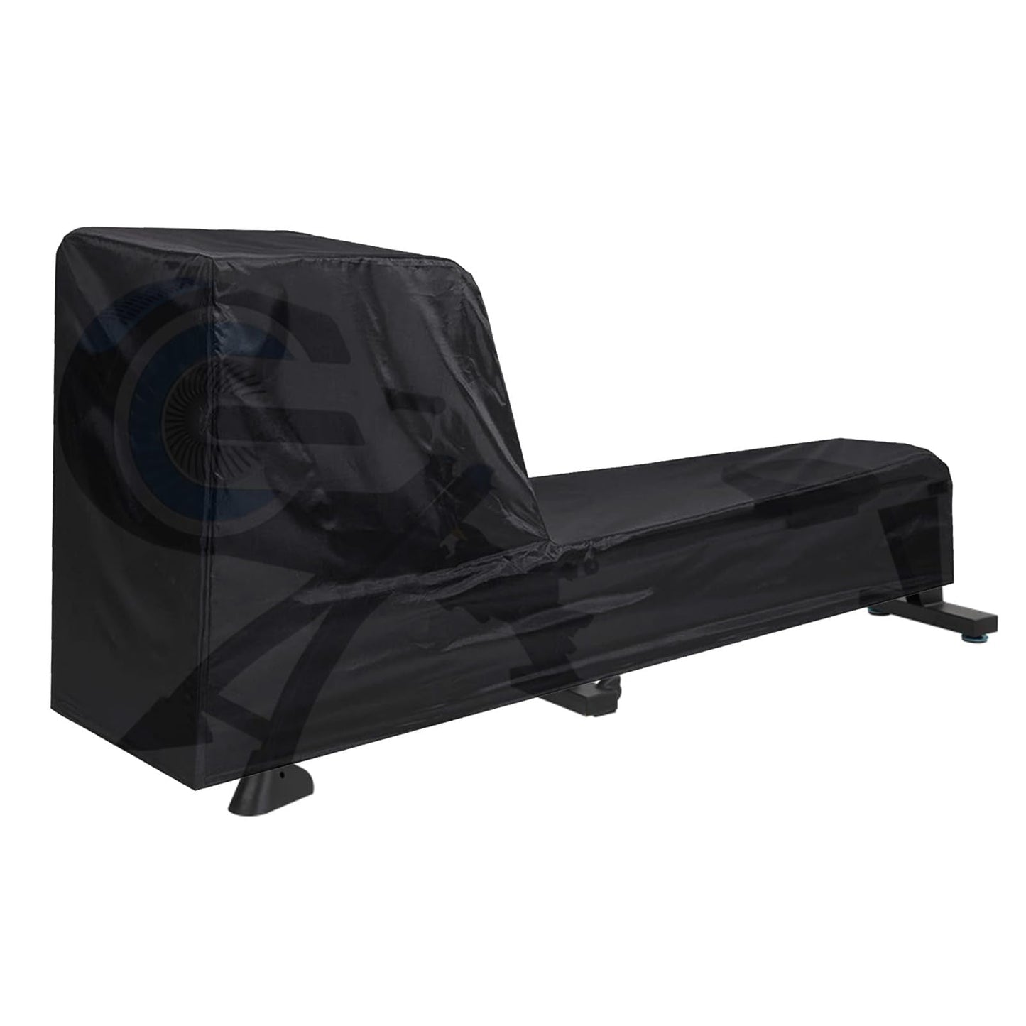 Fitness Rowing Machine Dust Cover 210D Oxford Fabric 95" x 24" x 40" Black Rowing Waterproof Machine Cover Fitness Equipment Protector