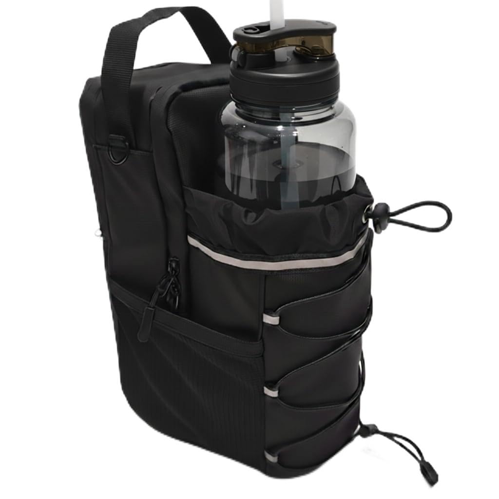 Magnetic Gym Bag with Phone Pocket - Strong Magnet Water Bottle Holder Hands-Free Sling Bag for Men & Women, Crossbody Pouch for Gym, Sports, Travel