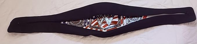 Wrestling, Boxing, Trophy Belt, FFL, Universal Replica Championship Belt Protective Cover, Carry Cover, Water and Humidity Resistant, Black and Red Colors