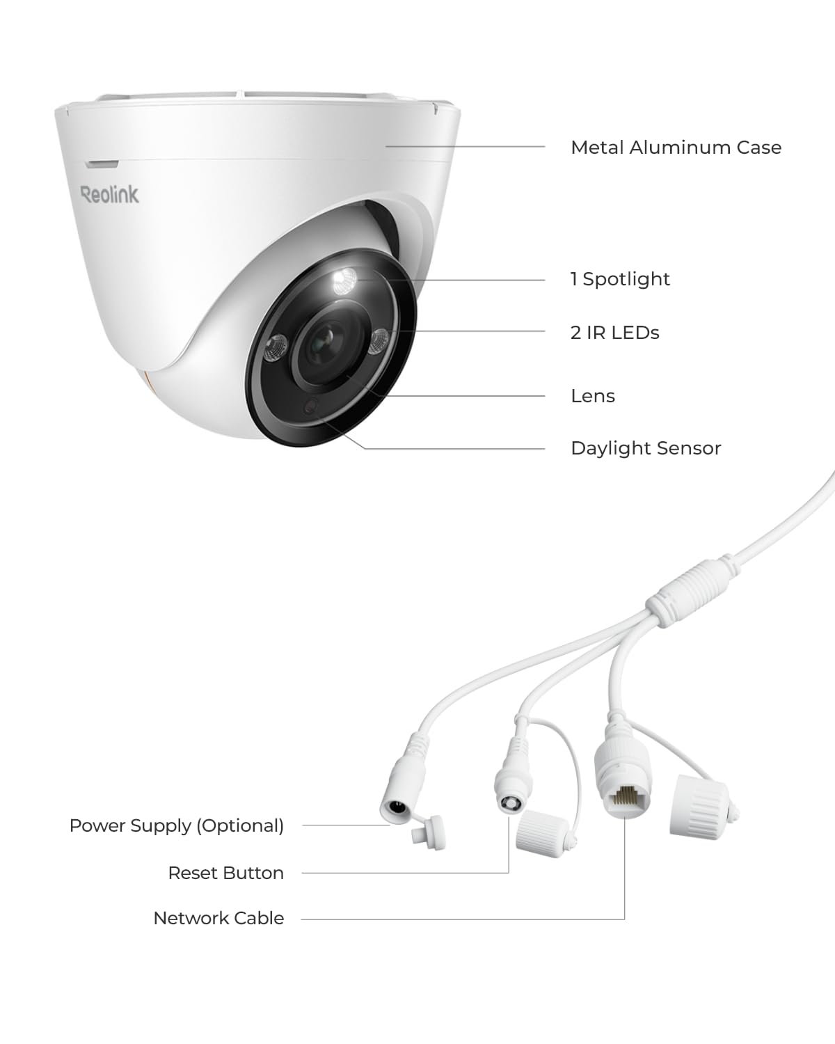 REOLINK 12MP PoE IP Camera Outdoor, 97° Wide Angle Dome Security Camera for Home Surveillance, Human/Vehicle/Pet Detection, 700lm Color Night Vision, 2 Way Talk, Up to 512GB microSD Card, RLC-1224A