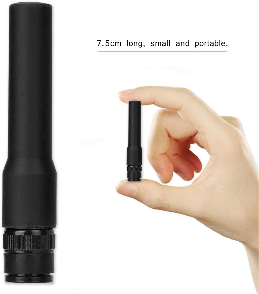 Yoidesu 144/430MHz Radio Antenna BNC Male Silicone Soft Dual Band Mobile Ham Radio Short Antenna for Series Series