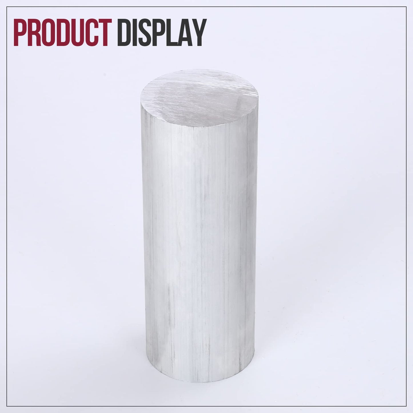 3" Diameter 6061 Aluminum Round Rod 7.8" (200mm) Long,+0/ -.02" T6511, Extruded, 3.0" Diameter Solid Lathe Bar Stock (1, 3x8 inch)