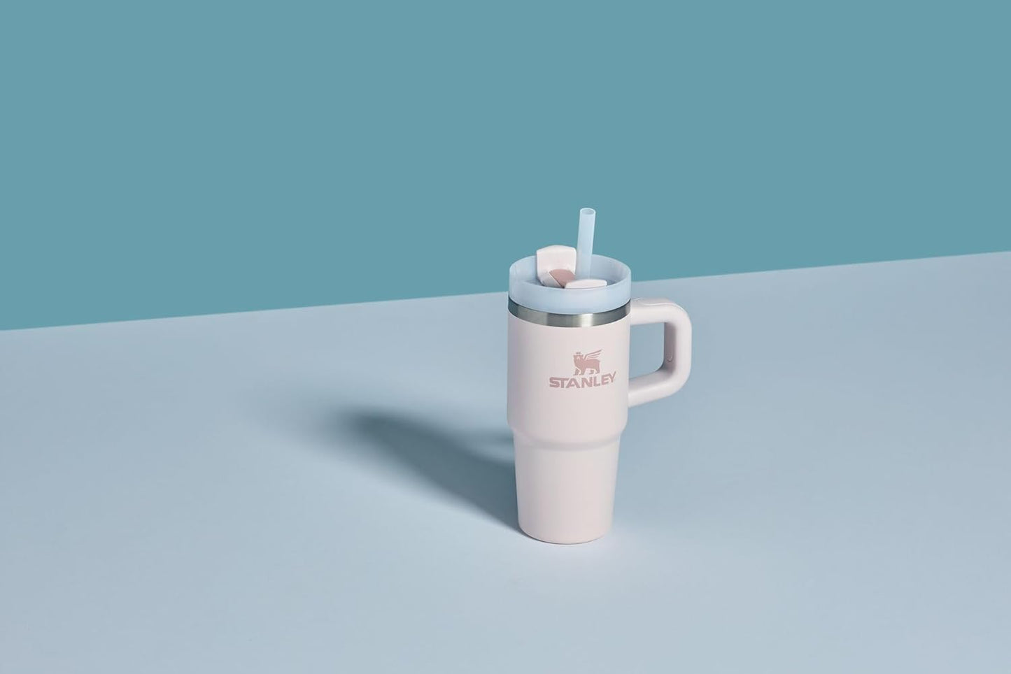 STANLEY Quencher H2.0 Tumbler - 20 oz Insulated Stainless Steel Cup with Handle & Straw | BPA-Free | Rose Quartz 2.0