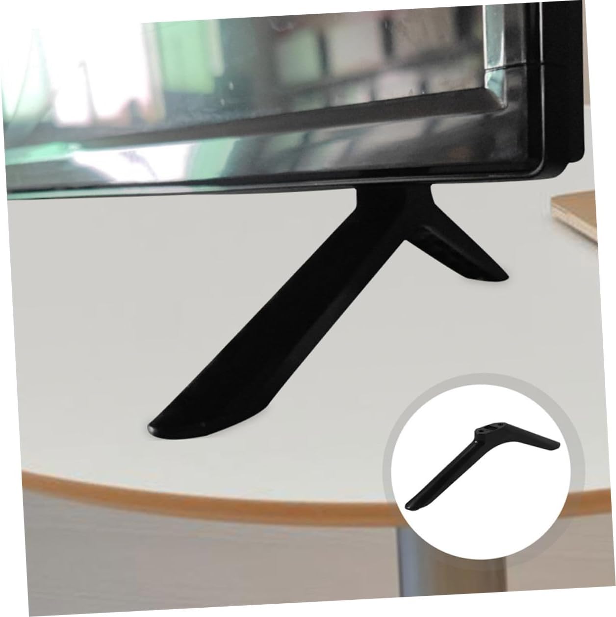 WATIIFUFU 2pcs 55-inch Tv Stand Base Pedestal Feet with Screws for Tvs Desktop Television Holder Support for Living