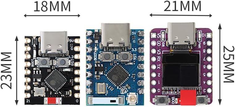 MusRock ESP32-C3 Mini Development Board Wi Fi + BT Module for IoT Projects, No Firmware