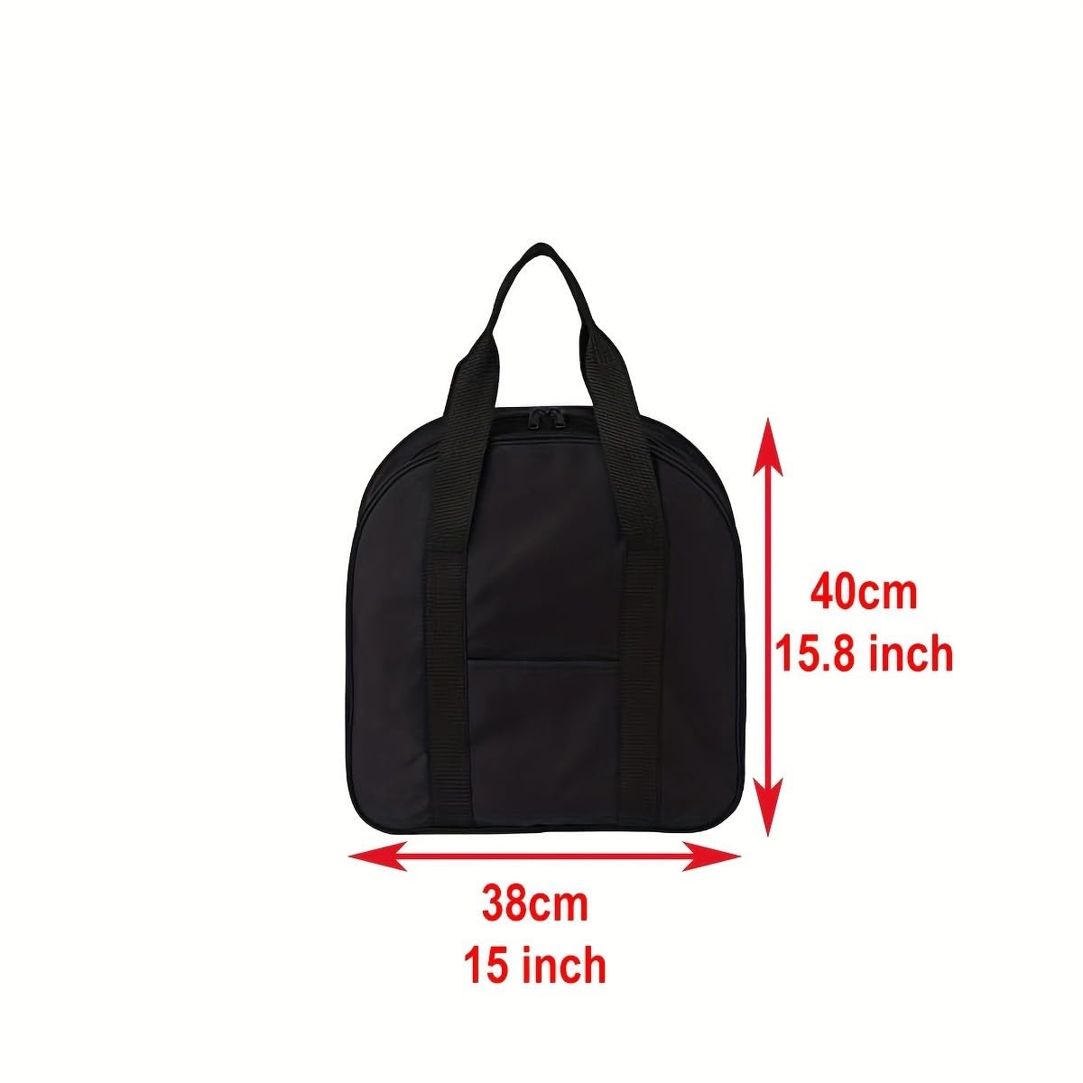 JPJYE Cable Organizer Bag - Heavy Duty Water Resistant Cable Management Storage Bag - Perfect for Jumper Cables, RV Sewer Pipe, EV Charging Cord Storage, Camper and Garden Hoses (Black, 15.8" X 15")