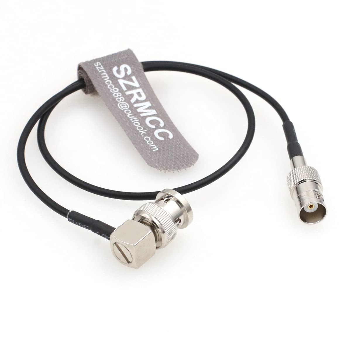 SZRMCC 3G RG174 50ohm (80cm) SDI Cable BNC Male Right Angle to BNC Female HD SDI Cable Coaxial Extension Cable