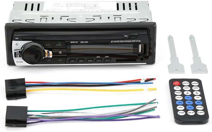 wepeculior MP3 Multimedia Car Stereo Single Din Bluetooth Audio Hands-Free Built-in Microphone Player No CD/DVD Player