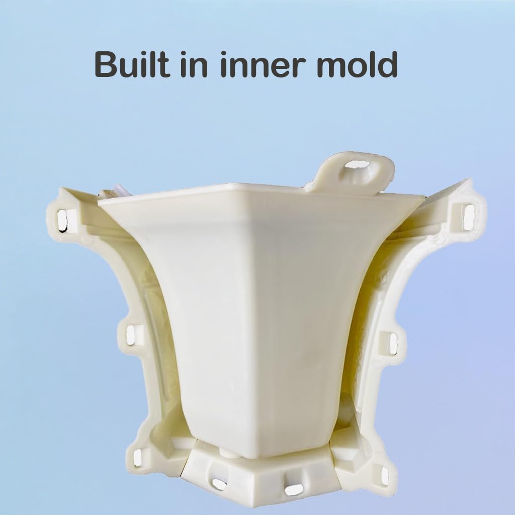 DIYUNIMOULD Hexagonal Cement Flower Pot Molds, Reusable Concrete Planter Molds for Large Planters, Garden Outdoor Decor (31 CM)