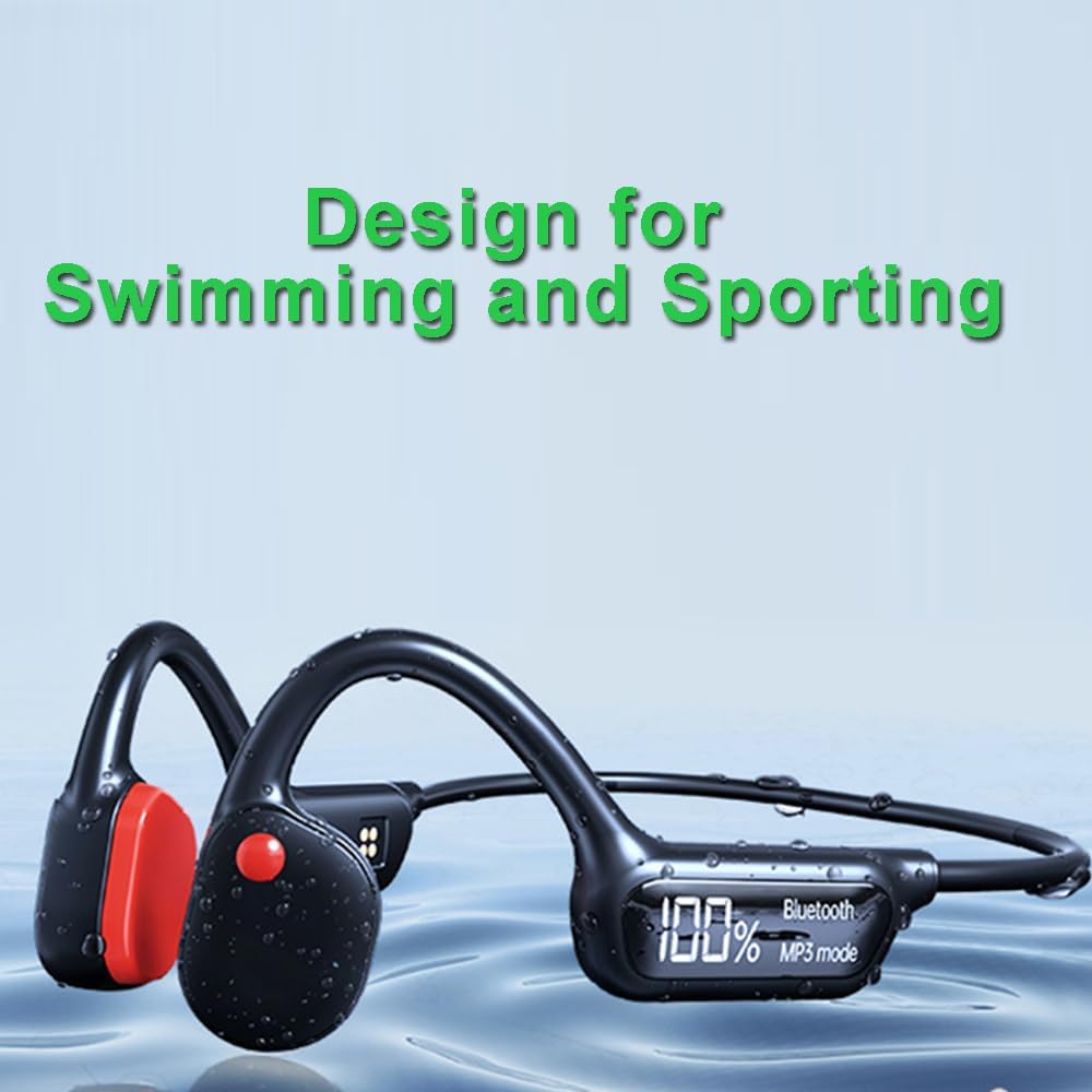 Swimming Headset MP3 32G IP68 Skiing-X10 Headphones Bone Conduction Open Ear Player Built-in Memory Underwater