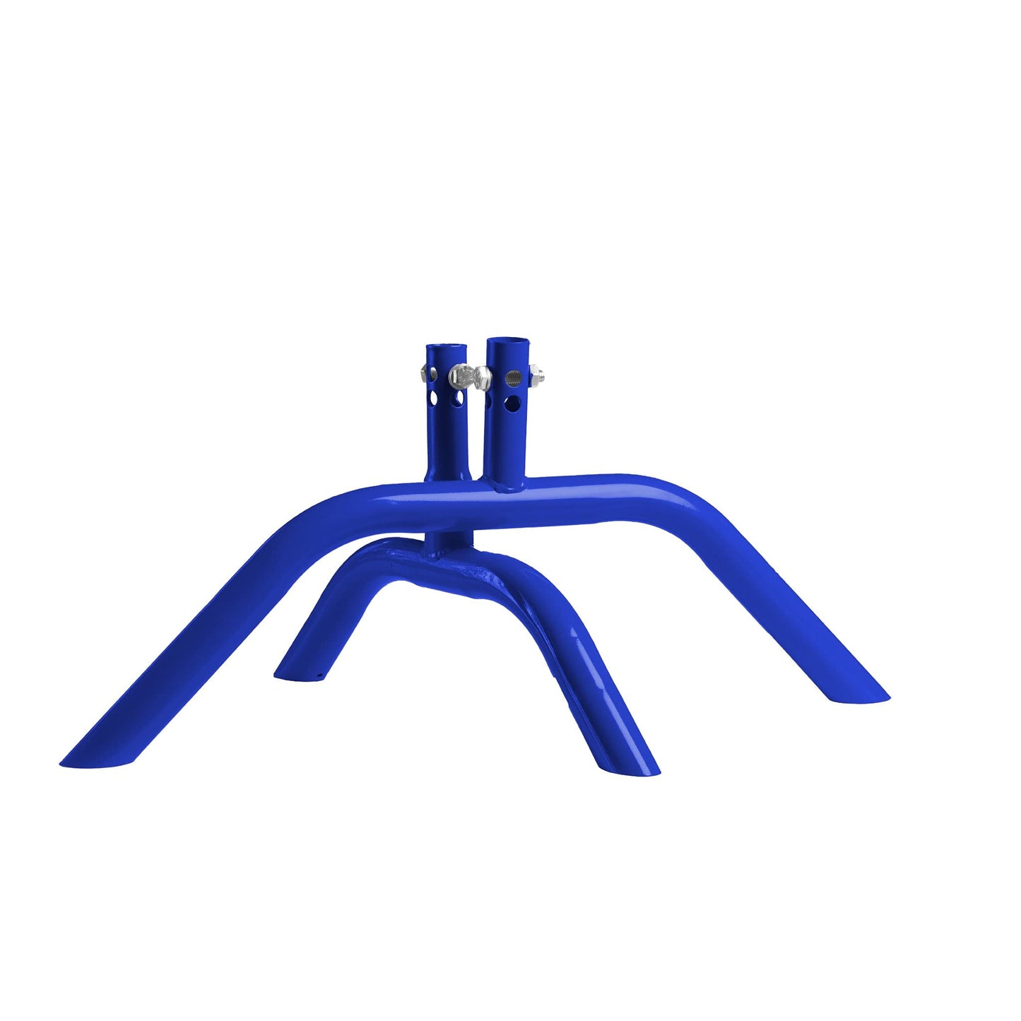 Angry Bull Barricades Metal Interlocking Steel Barricade (8.5 Ft. Heavy Duty, Bridge Feet, Blue Powder Coated, Set of 10)
