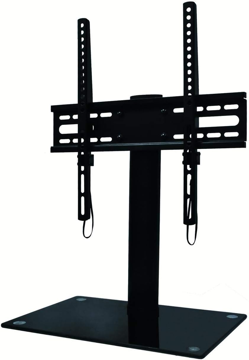 Ematic 22-55-Inch Universal Table Top TV Stand for LCD Screens with Tempered Glass Base