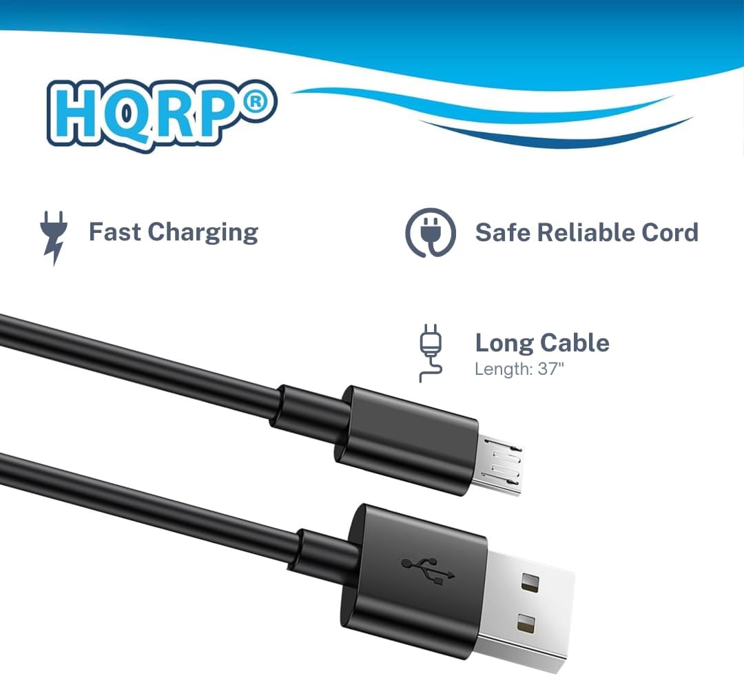 Swimmer, HQRP USB Charging Cable Compatible with Boom Movement Compatible with JBL Charge/Pulse Wireless Mobile