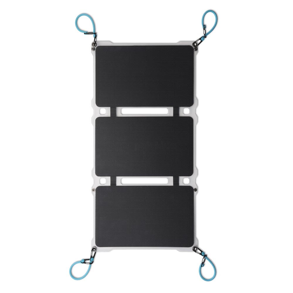 Paleblue Approach 2 Portable Solar Panel Charger – 21 Watts – Triple Panel Foldable Solar Charger with Dual USB Ports, Grip Cords & Stash Sleeve - Camping, Hiking, Backpacking & Off-Grid Outdoor Power
