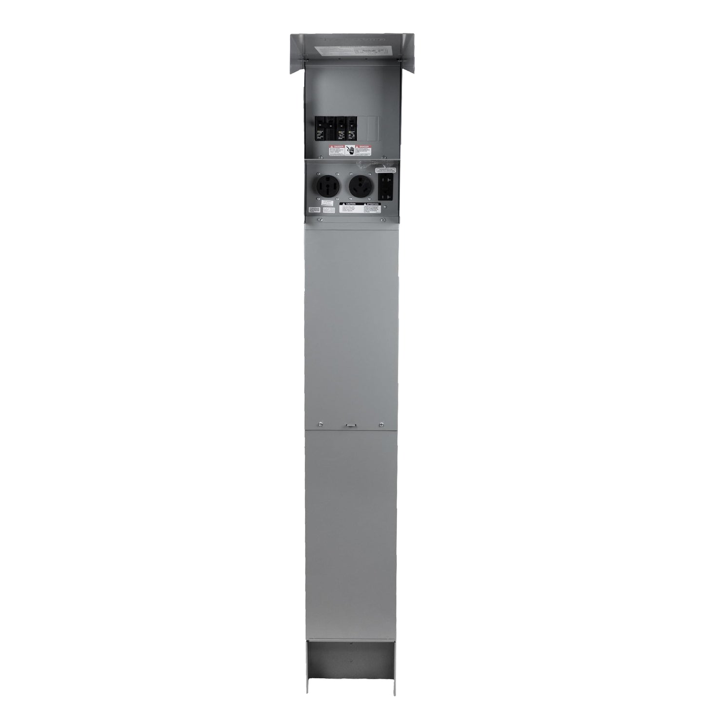 Direct Burial Unmetered Pedestal Mount RV Power Outlet – 50/30/20 Amp Electrical Panel, NEMA 3R Weatherproof Enclosure, ETL Certified, Made in the USA by Jamestown Advanced Products