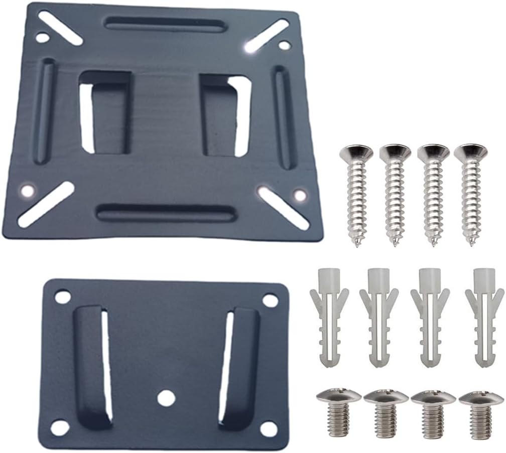 QLXHBOT 14-24 100x100mm 30lbs 15 19 20 22 23 Inch Monitor Wall Mount Most TVs Computer Universal Low Profile RV TV Wall