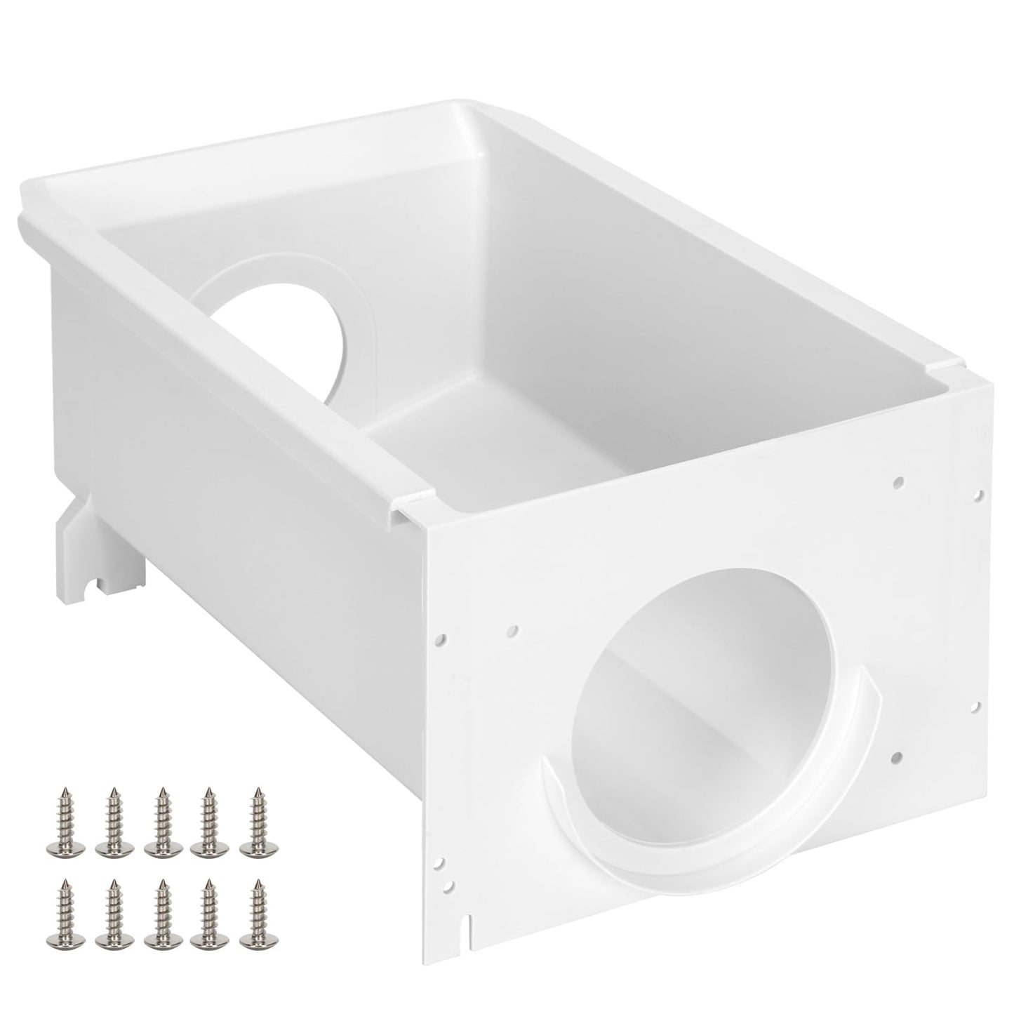 Upgraded W10850492 Ice Bucket Replacement Parts, Compatible with Whirlpool, Amana, Maytag, Kenmore Ice Container, Fits W10138193, W10670844, AP5989704, PS11731153,4378073, EAP11731153