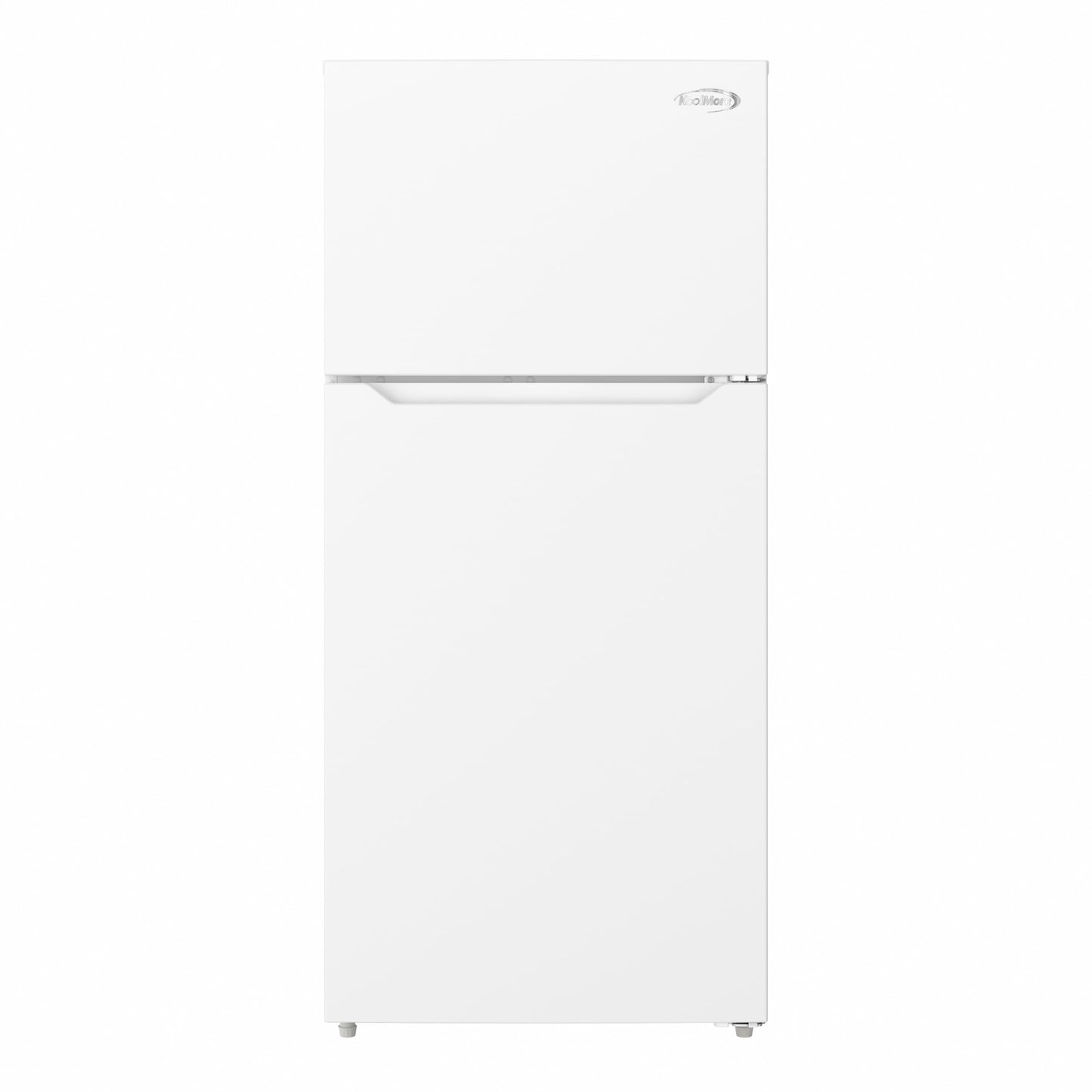 KoolMore 28 Inch 14 Cu Ft Top Freezer Refrigerator, White, Freestanding Full Size Fridge Freezer for Home Kitchen or Garage