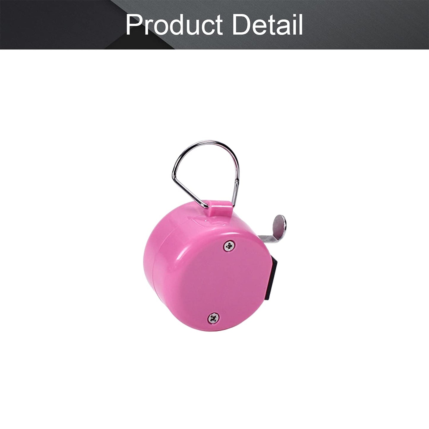Othmro Plasitc Hand Tally Counter 4-Digit Tally Counters Mechanical Palm Counter Clicker Counter Handheld Pitch Click Counter Number Count for Row, People, Golf, Lap & Knitting, Pink
