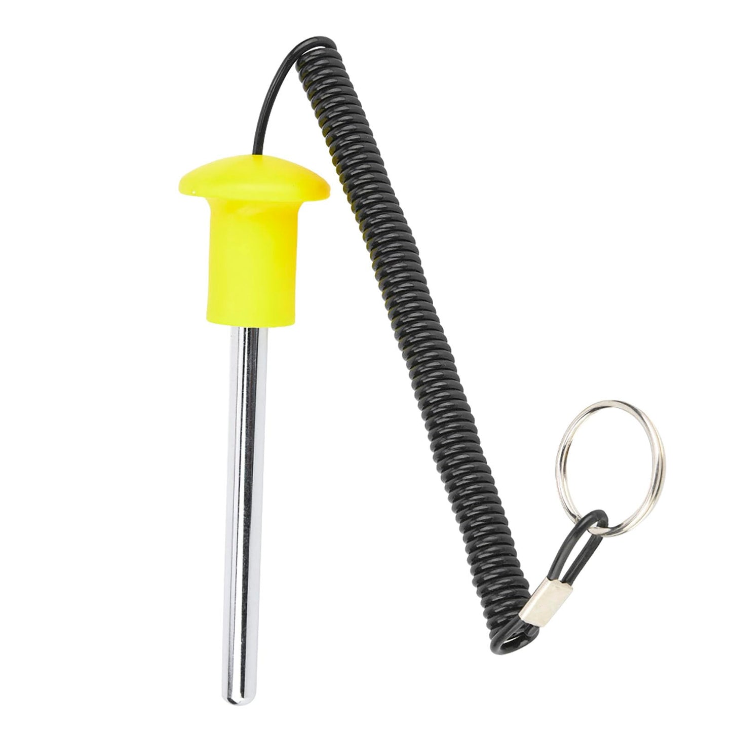 Luatoxry Dropset Pins, Magnetic Weight Stack Pin, Yellow Drop Pins for Weight Lifting, Stainless Steel Weight Pins for Weight Stack Machine for Training Fitness, 1Pcs, 0.39x4.13in