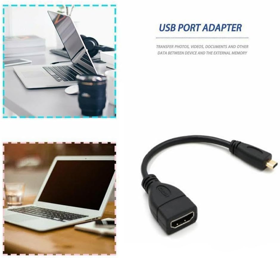 Generic 1pcs 15CM 1080P Mini hdmi Adapter, HDMI Type D to Mini HDMI Female Extension Cable, HDMI Public to HDMI Mother
