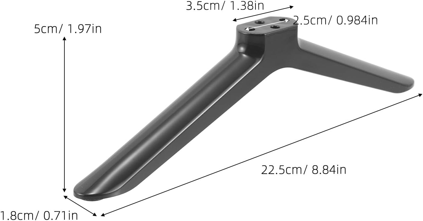 COHEALI 8.86 Inch Tv Stand Legs Replacement Universal Flat Screen Tv Base with Screws Easy Installation for Living Room