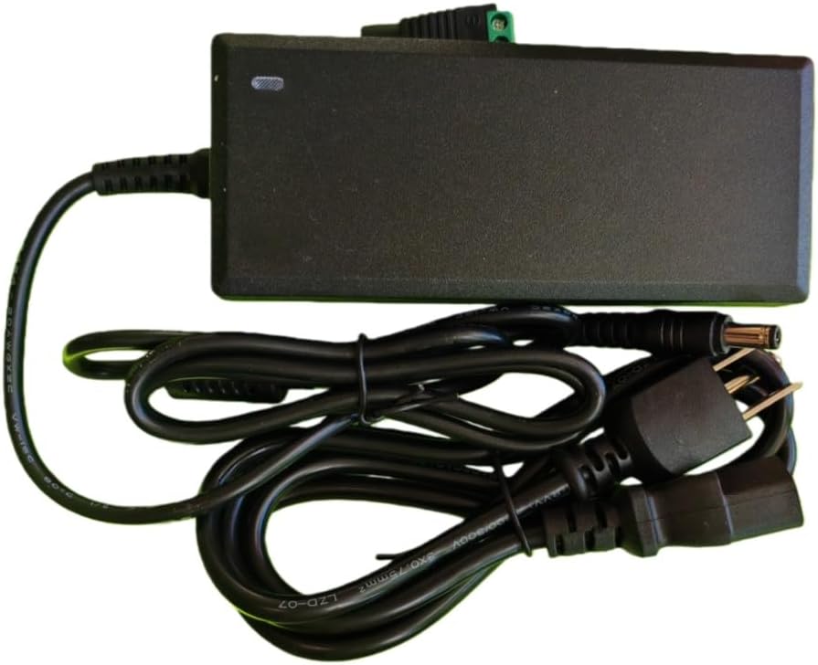 Lansan 24V 2A 100-240V 24V 2A Switching Power Supply Adapter, AC/DC Power Adapter with Power Cord, Input, Output
