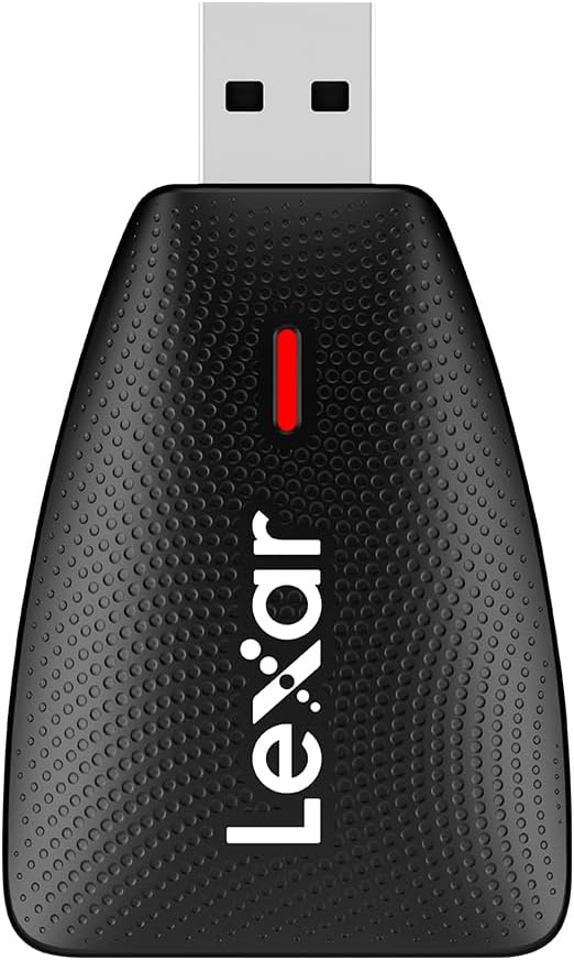 Lexar 2-in-1 3.1 (LRW450UBNA) Multi-Card USB Reader, Works with SD and microSD Cards