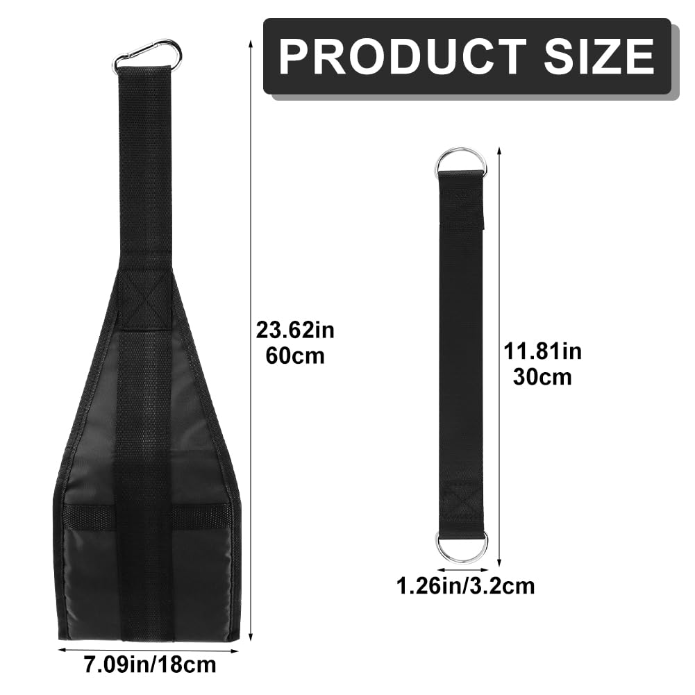 Hanging Ab Straps for Pull Up Bar, Abdominal Muscle Building Padded Arm Support Slings, Ab Sling Straps for Training Knee and Leg Raises, Ab Workout Equipment