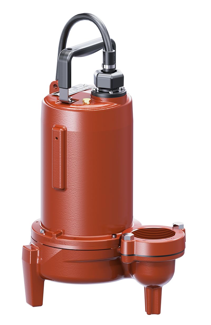 1 HP, Sewage pump, 3 PH, 208-230V, 35' Cord, 2" Discharge, Manual