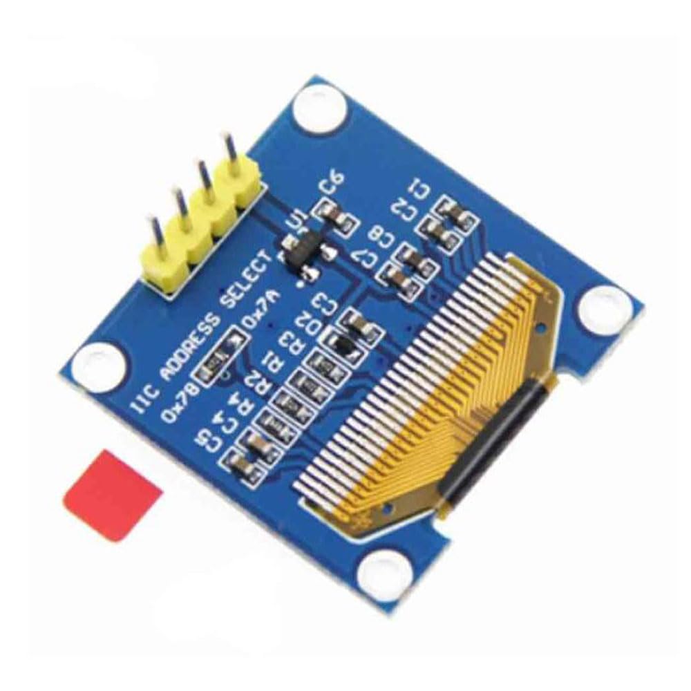 Senzooe 0.96 inch I2C OLED display module IIC interface LCD serial port screen (yellow blue)